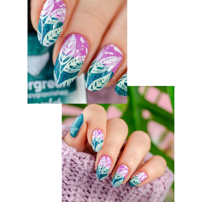 UberChic Beauty Lovely Leaves-06 Stamping Plate