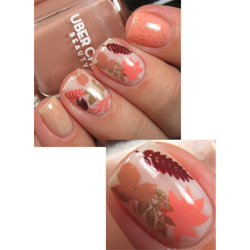 UberChic Beauty Lovely Leaves-06 Stamping Plate