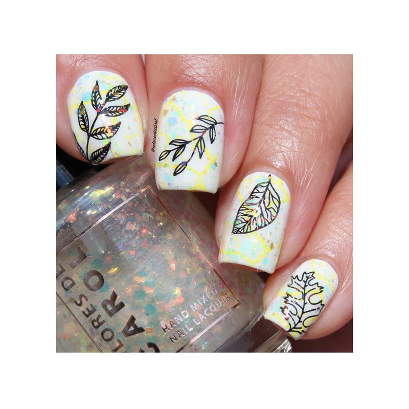 UberChic Beauty Lovely Leaves-06 Stamping Plate