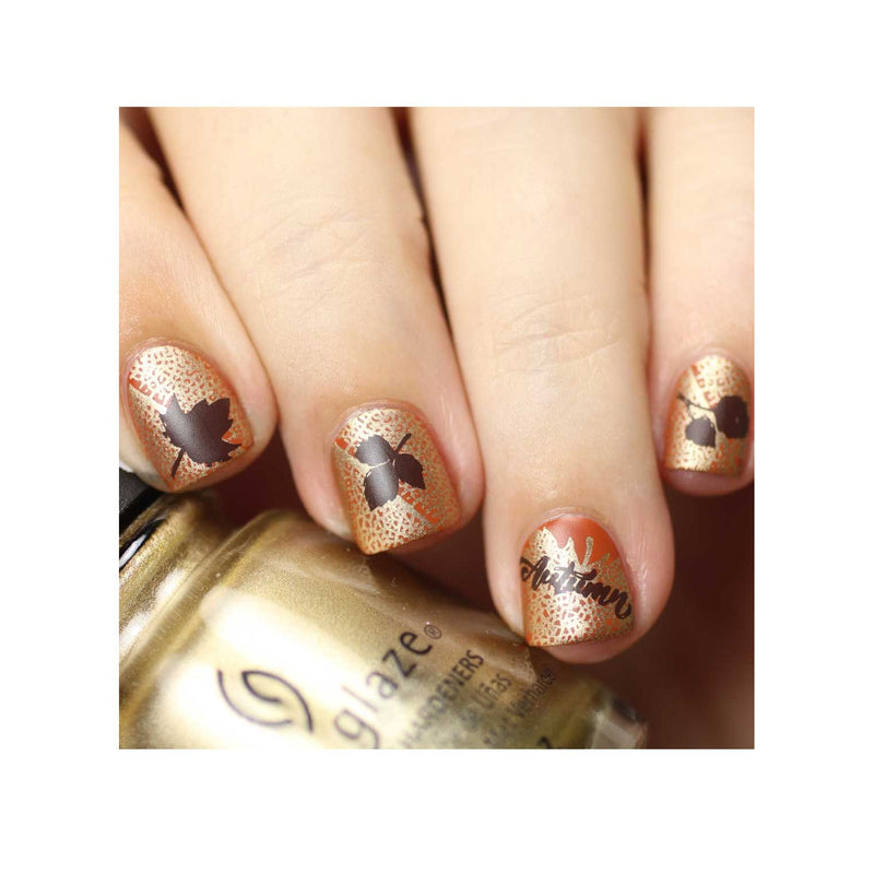 UberChic Beauty Lovely Leaves-06 Stamping Plate