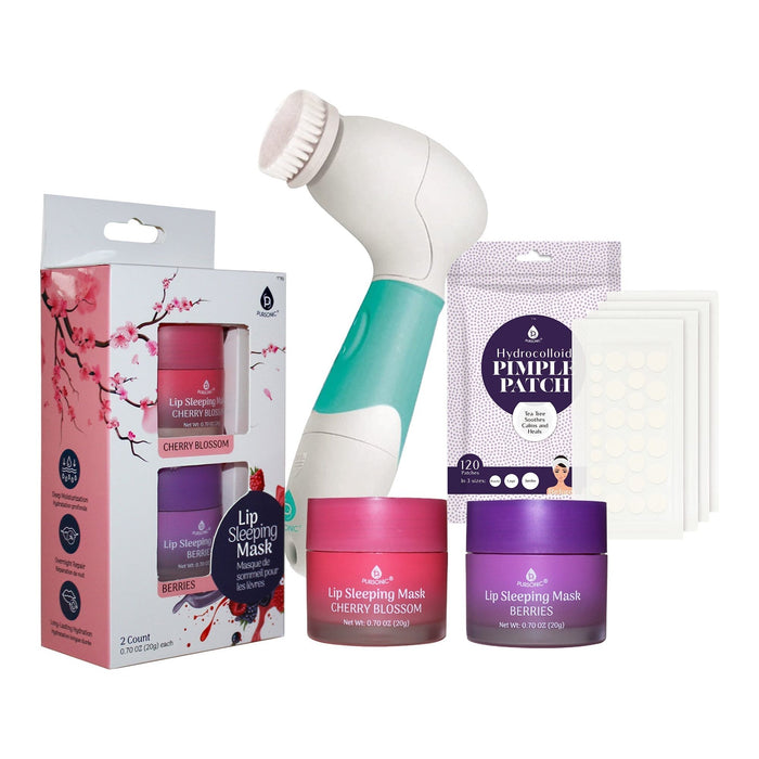 Ultimate Skincare Bundle: Lip Care, Acne Solution, and Advanced Cleansing