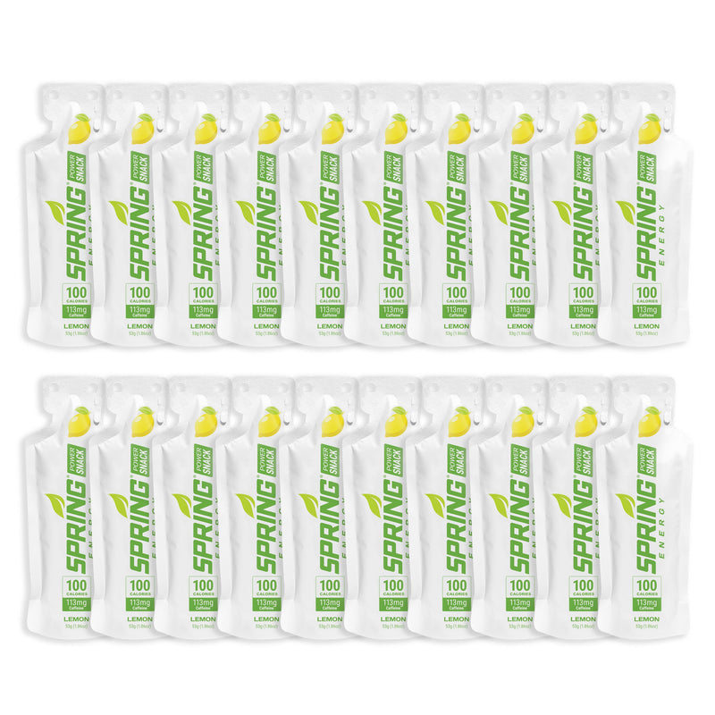 myspringenergy Lemon Power Snack with 113 mg of Caffeine 100 Kcal Power Snack