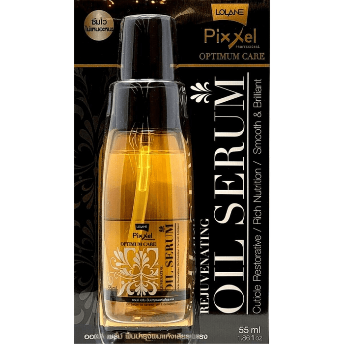 Lolane Pixxel Optimum Care Rejuvenating Oil Hair Serum Treatment For Damaged Hair 1.86Oz Or 4.29Oz