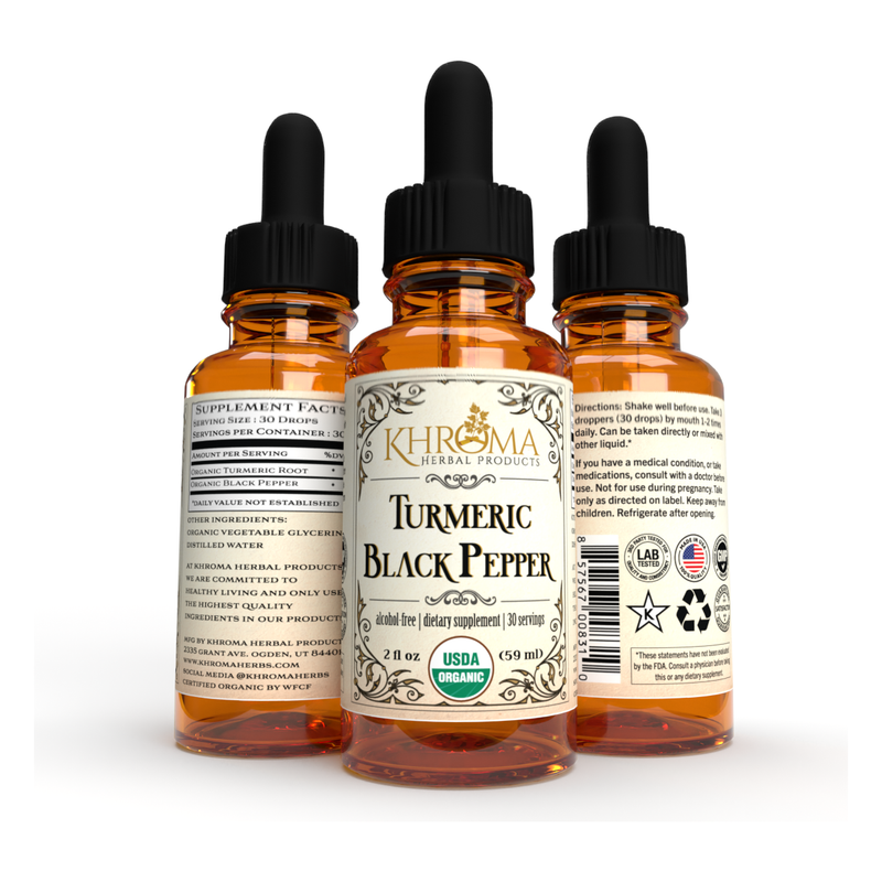 Khroma Herbal Products Organic Turmeric and Black Pepper
