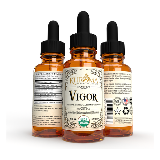 Khroma Herbal Products VIGOR - Organic Circulation Booster Supplements