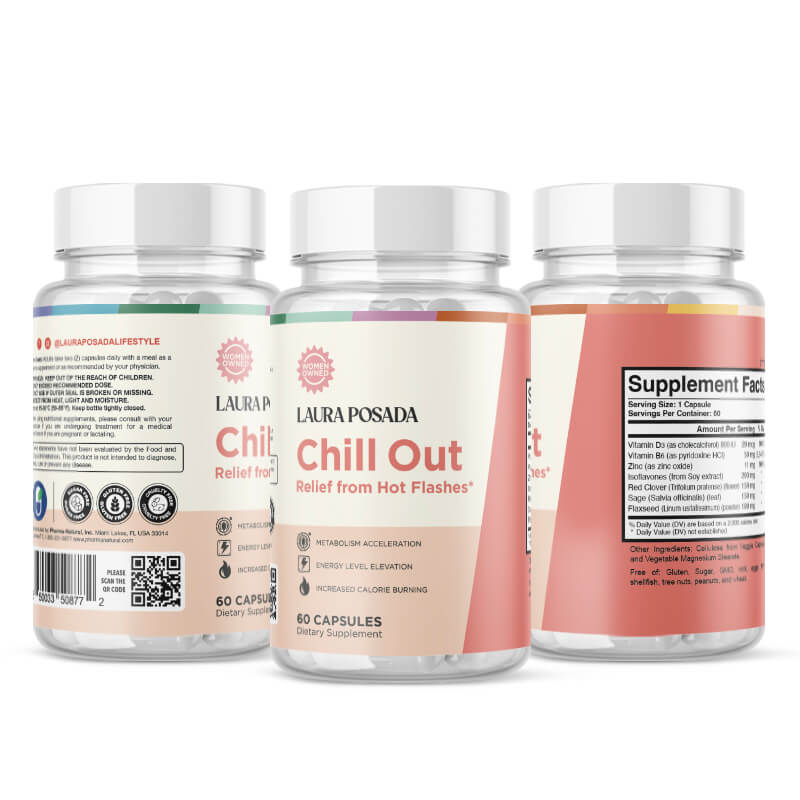 Suplementos Laura Posada by The Brand Atelier Chill Out | Alivio de los Sofocos