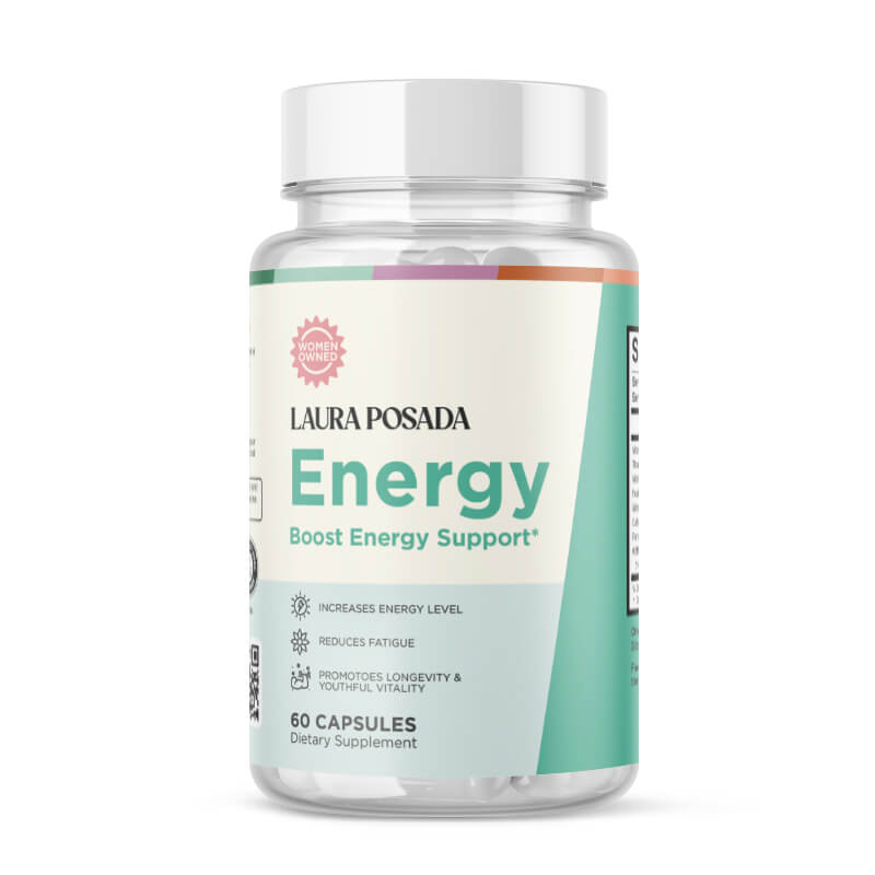 Suplementos Laura Posada by The Brand Atelier Energy | Aumenta Energía, Mejora Claridad Mental y Estado de Animo, Apoya el Metabolismo