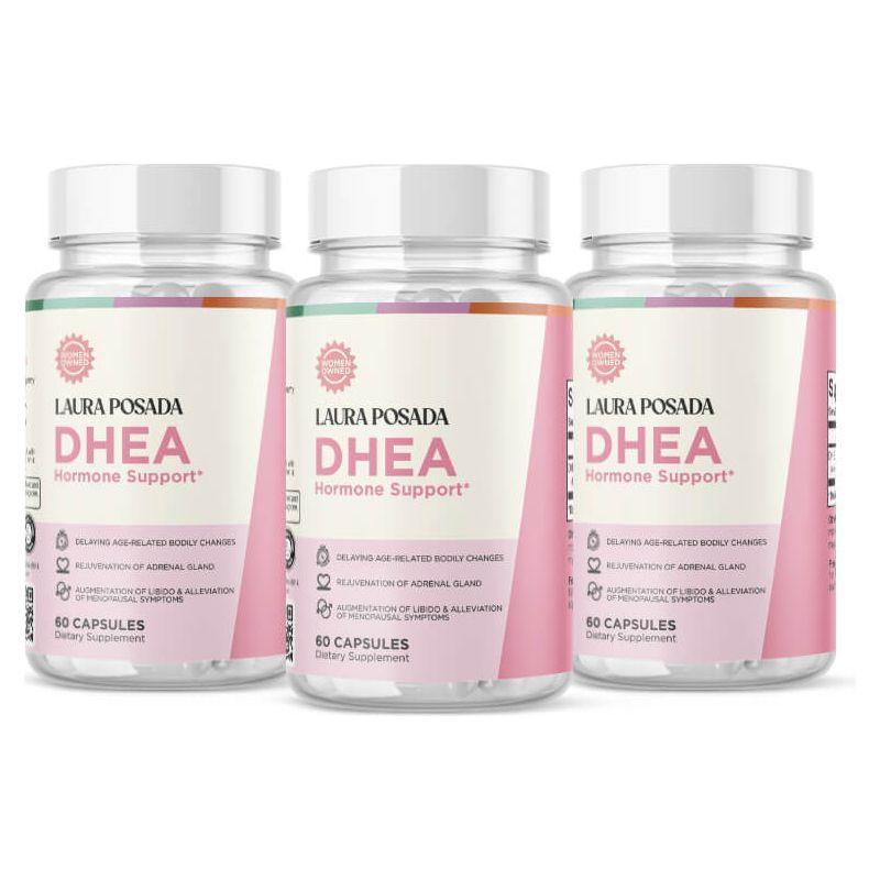 Suplementos Laura Posada by The Brand Atelier DHEA: Hormona Conocida como La Fuente de La Juventud/ Precursor Hormonal Natural/ Mejora Energía y Función Sexual