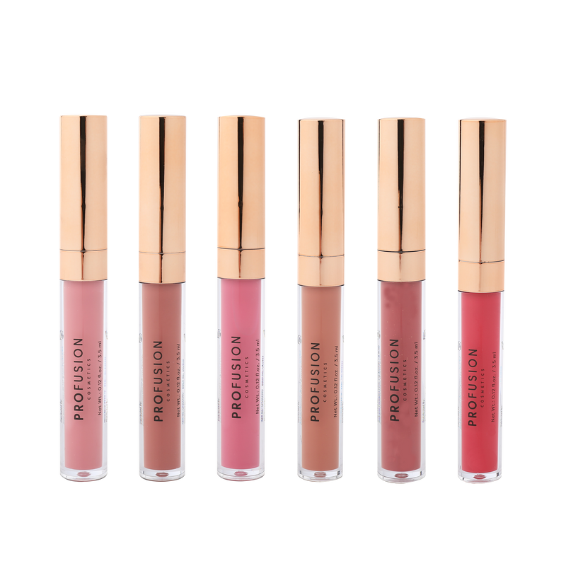 Profusion Cosmetics Glossy Pout 6 PC Lip Gloss Set Lips