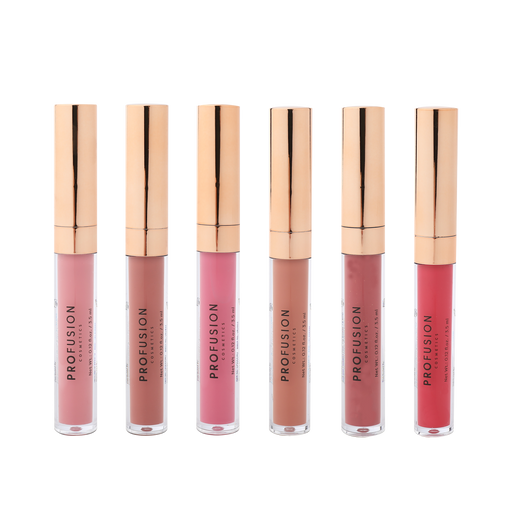 Profusion Cosmetics Glossy Pout 6 PC Lip Gloss Set Lips