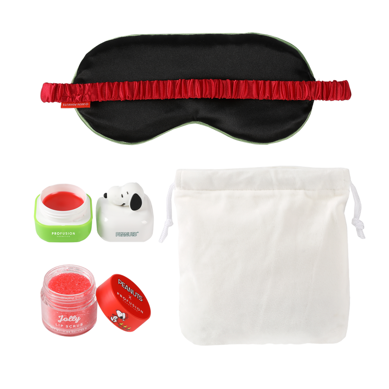 Profusion Cosmetics Peanuts Holiday | And To All A Goodnight Set accessories