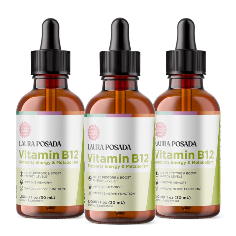 Suplementos Laura Posada by The Brand Atelier Vitamin B12 |  Aumentar la  Energía, Mejora el estado de Animo, Apoya la Memoria