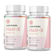 Suplementos Laura Posada by The Brand Atelier Hair-X | Regenerar el Crecimiento, Fuerza y Volumen del Cabello