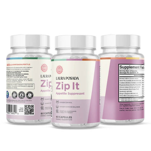 Suplementos Laura Posada by The Brand Atelier Zip It | Bloqueador Natural del Hambre y Antojos
