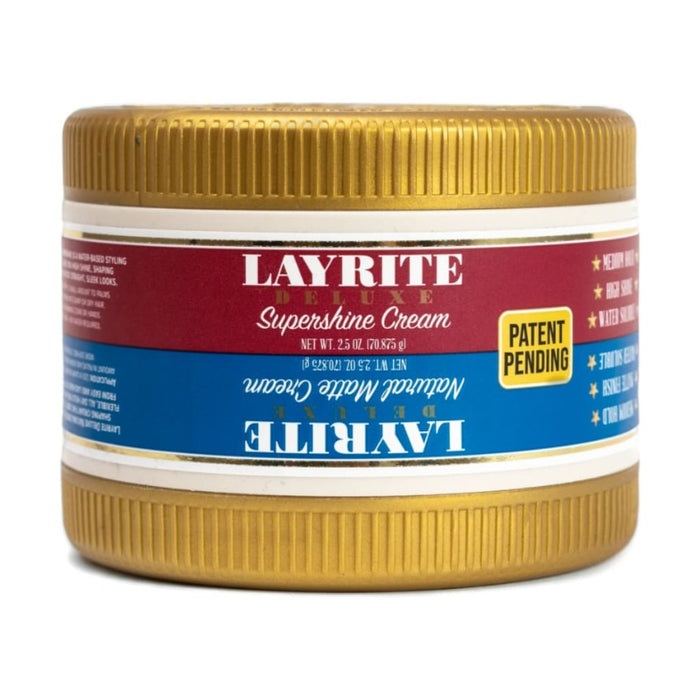 Layrite Deluxe Dual Chamber - Natural Matte & Supershine Cream