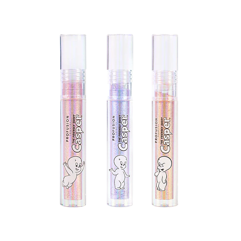 Profusion Cosmetics Casper the Friendly Ghost |  The Ghostly Trio 3PC Glitter Lip Topper Lips