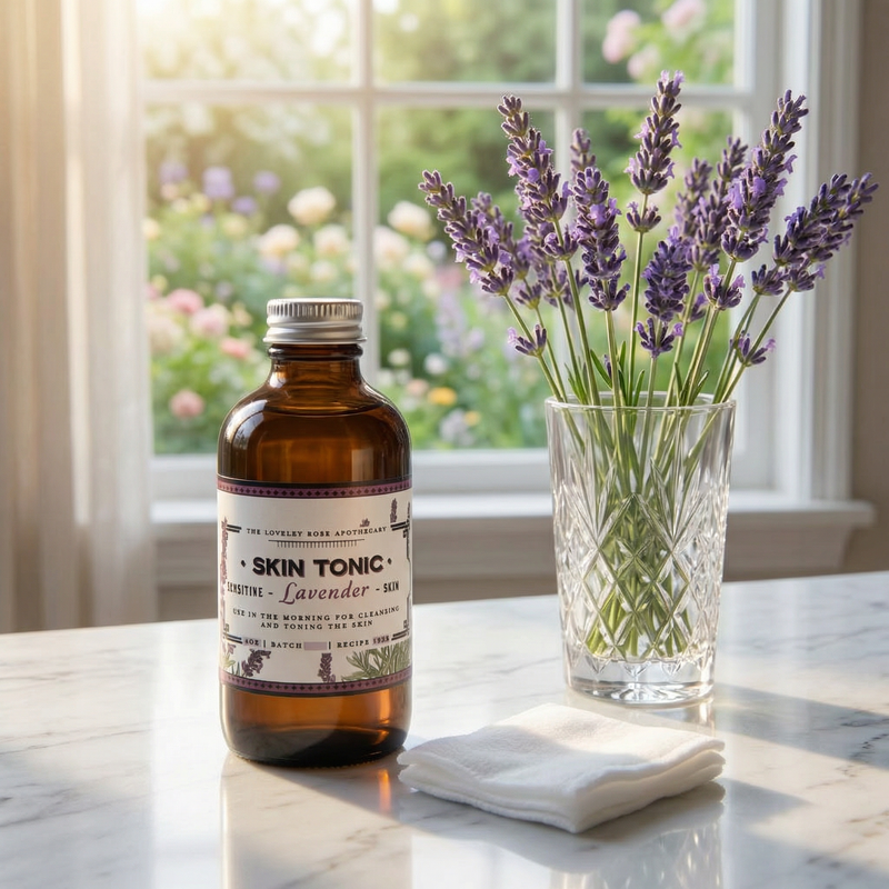 The Lovely Rose Apothecary Lavender Skin Tonic Gray