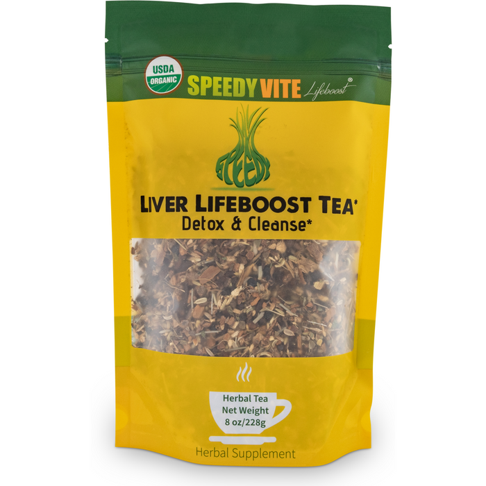 Speedyvite® Liver Lifeboost® Tea Usda Organic (4Oz/8Oz/28Teabags) Herbal Supplement, Detox, Cleanse & Support Liver & Gallbladder* Made In Usa Free Shipping