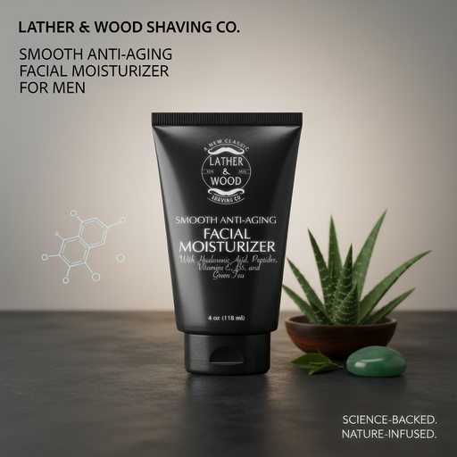 Lather & Wood Shaving Co Face Moisturizer for Men Men Grooming, Health