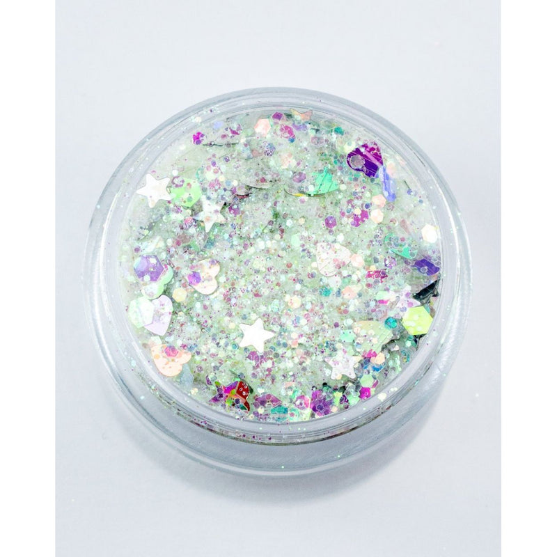 Lunautics La La Land - Chunky Iridescent Glitter with Hearts Chunky Glitter