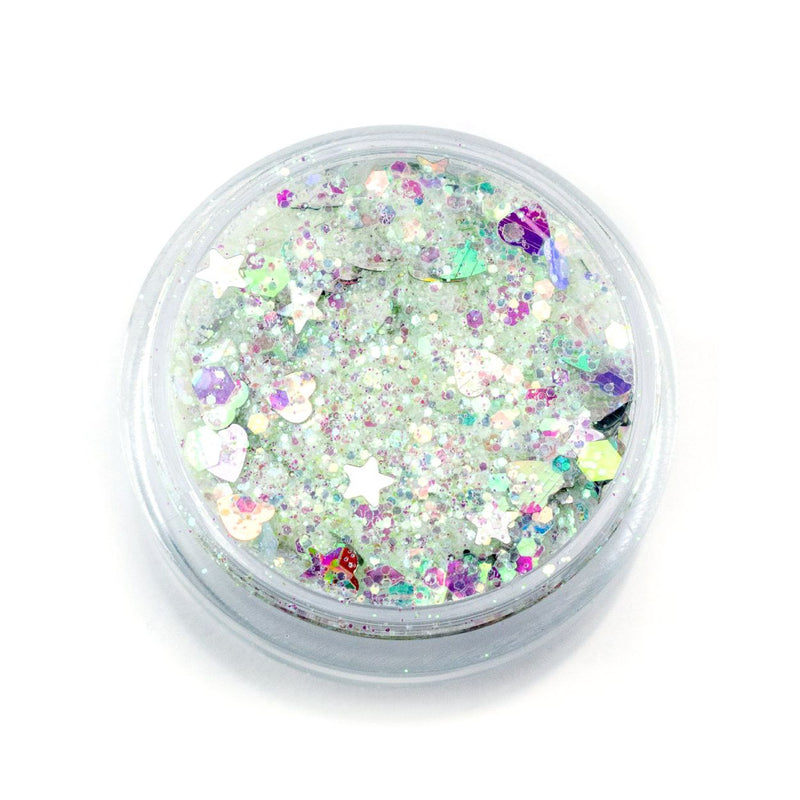 Lunautics La La Land - Chunky Iridescent Glitter with Hearts Chunky Glitter