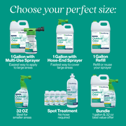 EcoStrong Outdoor Odor Eliminator Pet & Animal > Outdoor Odor Dark Cyan 1 Gallon Jug and Multi Use Sprayer,1 Gallon Jug,32 oz Sprayer Bottle and 1 Gallon Refill,32 oz Sprayer Bottle,10 x 2 oz Shots and Sprayer Bottle,5 Gallon Pail