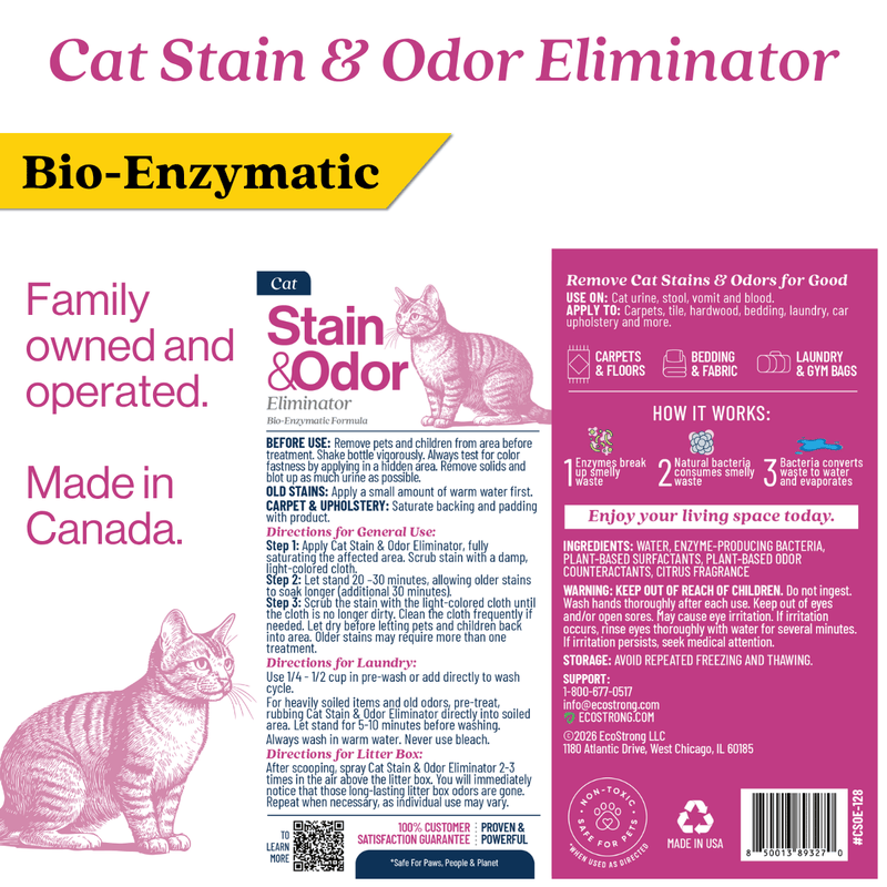 EcoStrong Cat Stain and Odor Eliminator Pet & Animal > Cat Stain & Odor