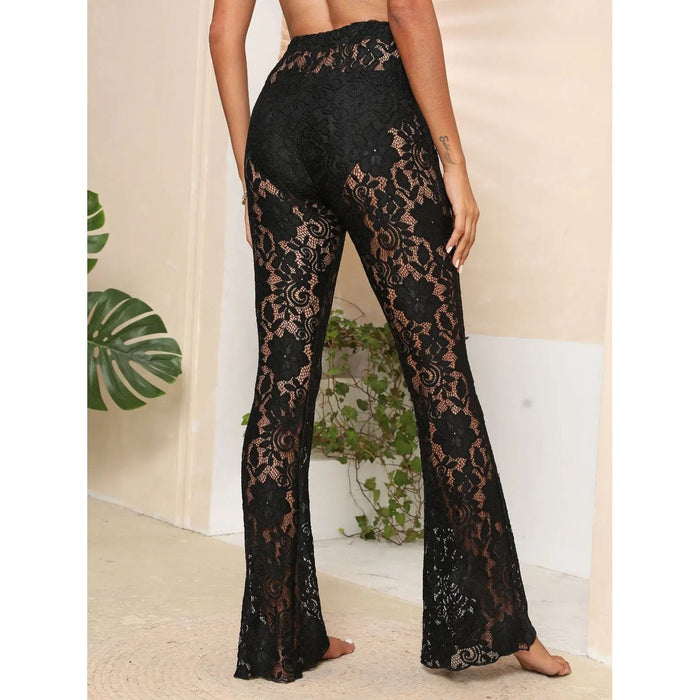 Lace High Waist Swim Pants