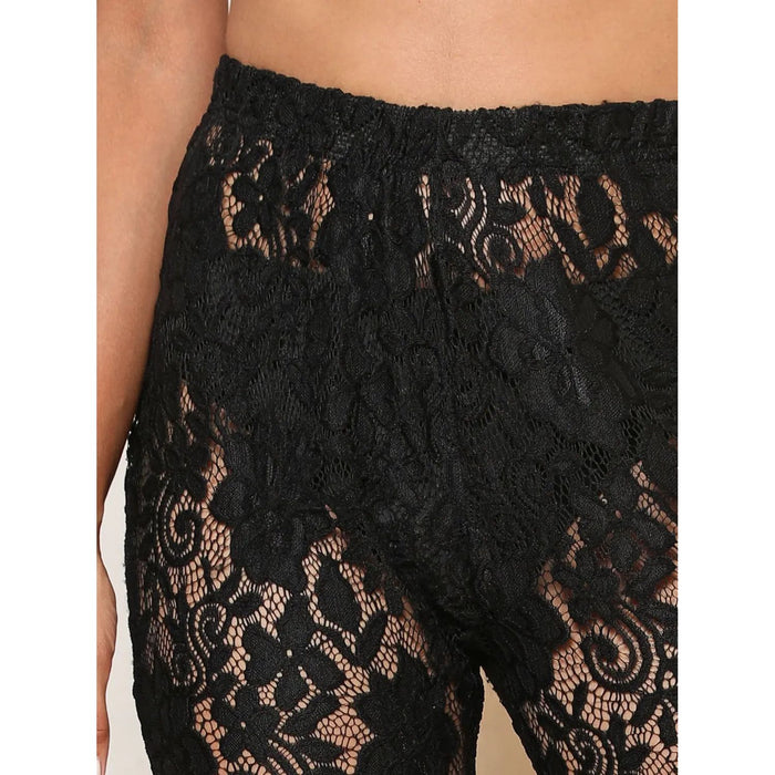 Lace High Waist Swim Pants