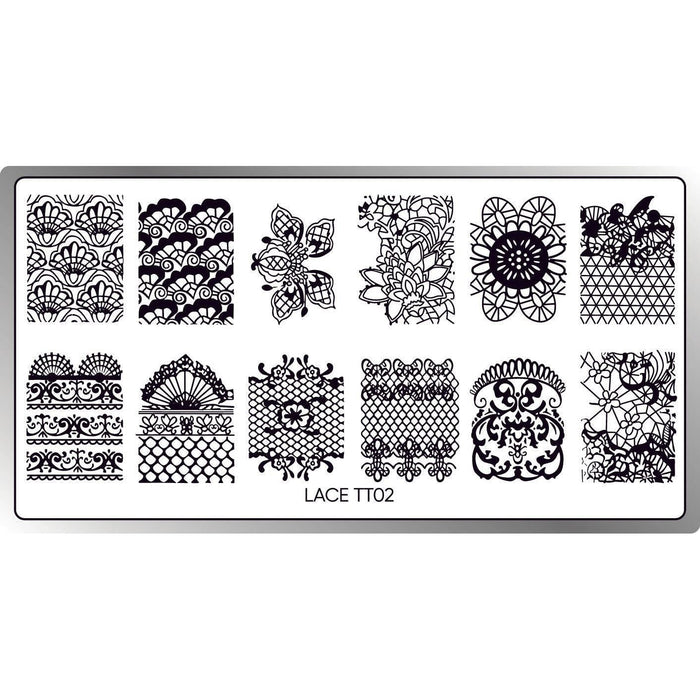 Twinkled T - Lace 02 Stamping Plate