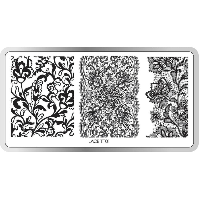 Twinkled T - Lace 01 Stamping Plate