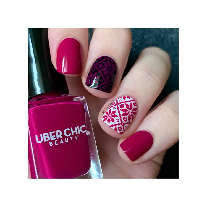 Uberchic Beauty Lady Of Burgundy   Stamping Polish