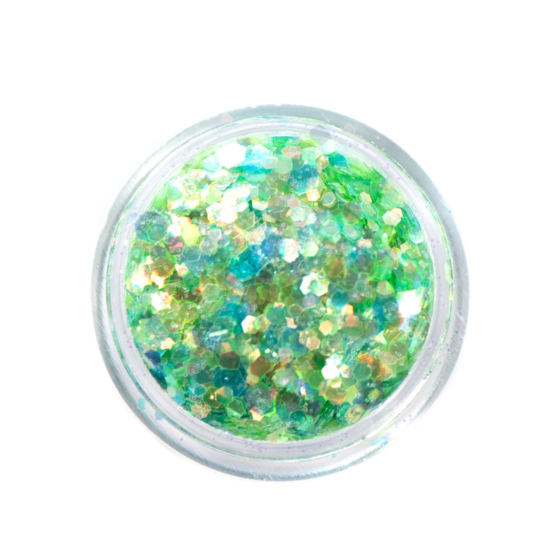 Lunautics Laguna - Green and Blue Iridescent Chunky Glitter Chunky Glitter
