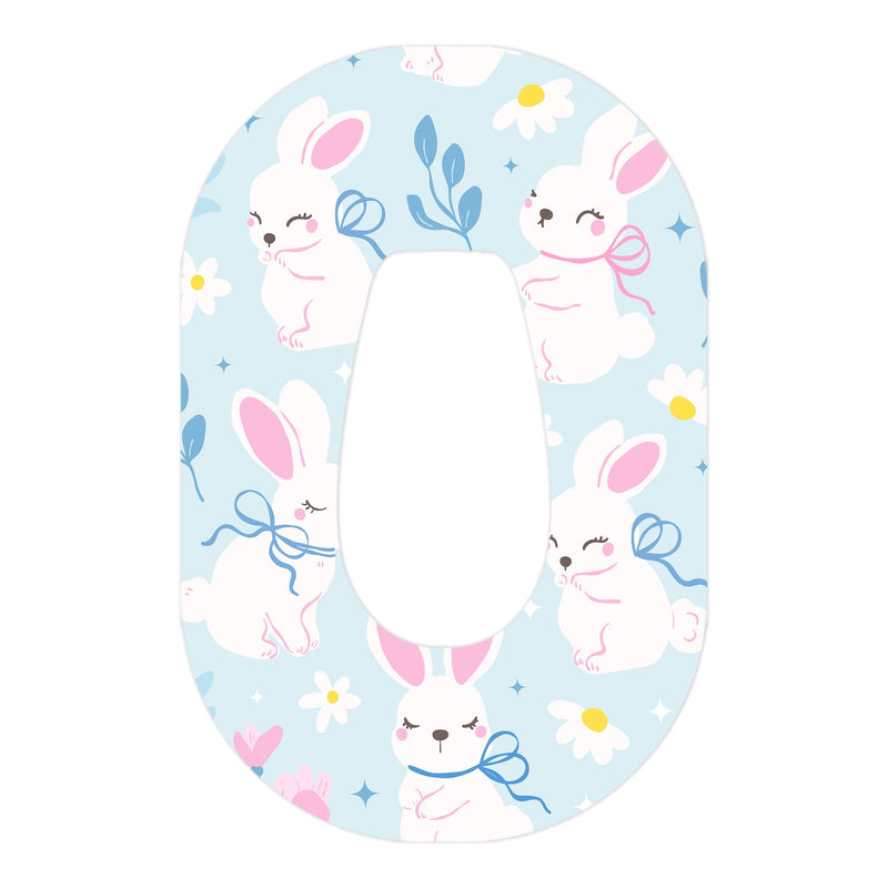 Peelz Sweet Bunnies Dexcom G6 Patch Tape - Pump Peelz Patch Medical Tape