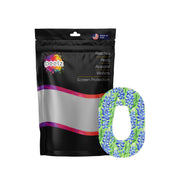 Peelz Blue Blooms Tape Designed for the DEXCOM G6 Patch Medical Tape