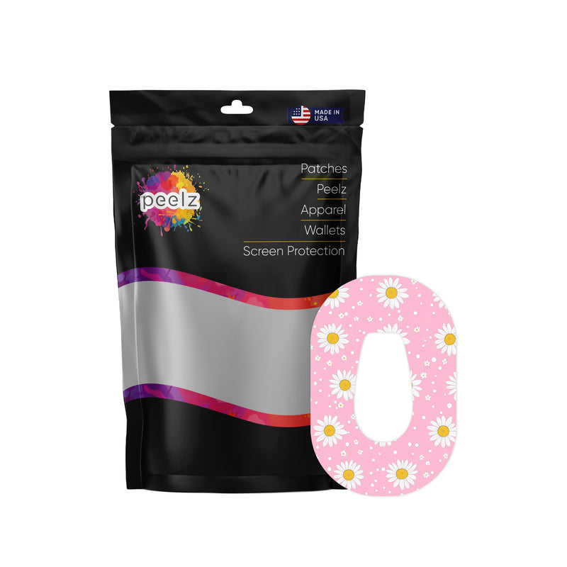 Peelz Spring Daisy Dexcom G6 Patch Tape - Pump Peelz Patch Medical Tape