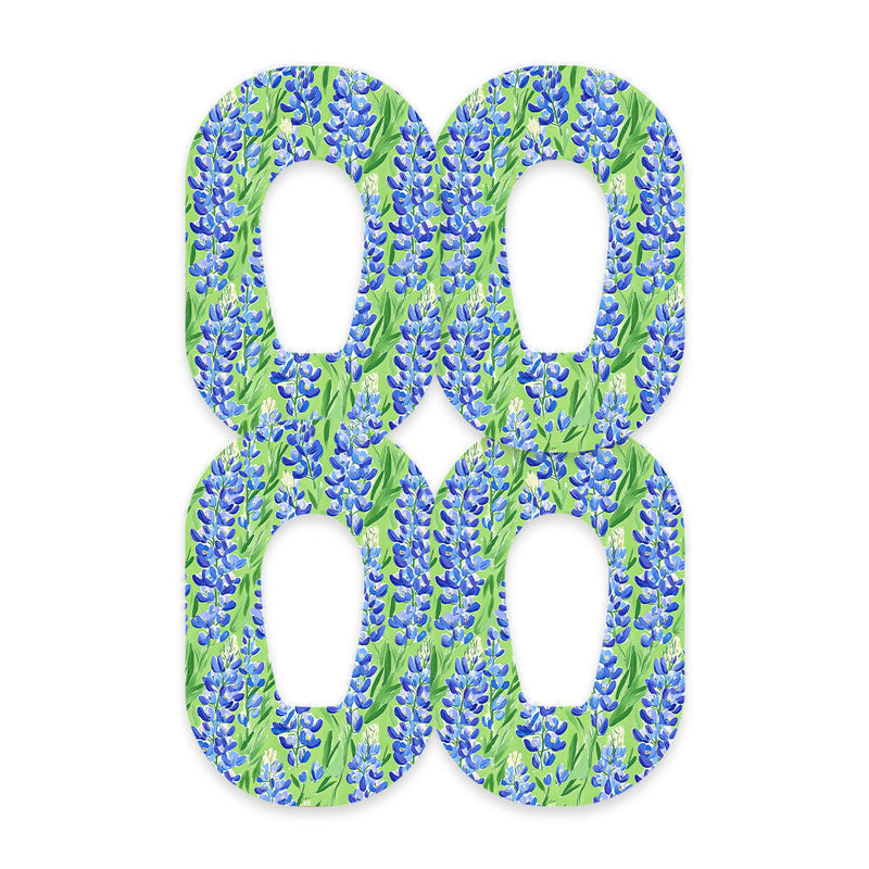 Peelz Blue Blooms Tape Designed for the DEXCOM G6 Patch Medical Tape