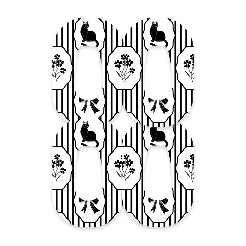 Peelz Midnight Cat Dexcom G6 Patch Tape - Pump Peelz Patch Medical Tape