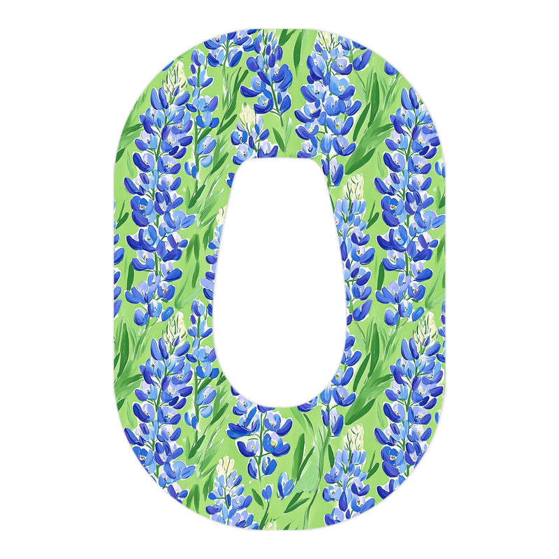 Peelz Blue Blooms Tape Designed for the DEXCOM G6 Patch Medical Tape