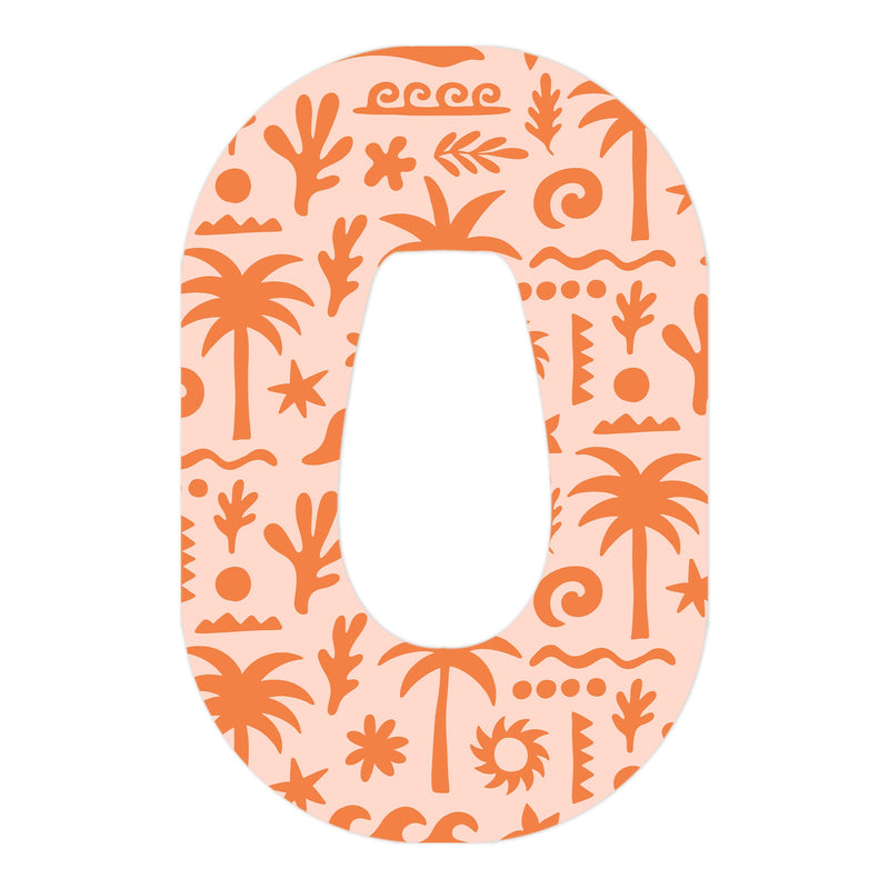 Peelz Terracotta Tides Dexcom G6 Patch Tape - Pump Peelz Patch Medical Tape