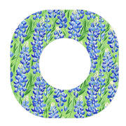 Peelz Blue Blooms Dexcom G7 and Stelo Patch Tape - Pump Peelz Patch Medical Tape