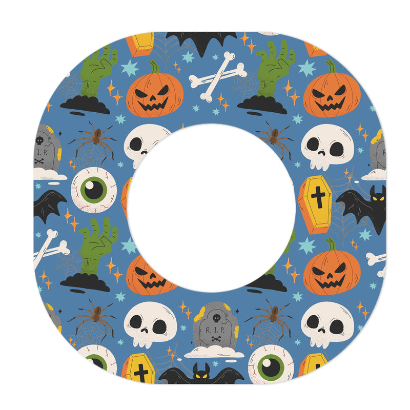 Peelz Spooky Night Dexcom G7 and Stelo Patch Tape - Pump Peelz Patch Medical Tape