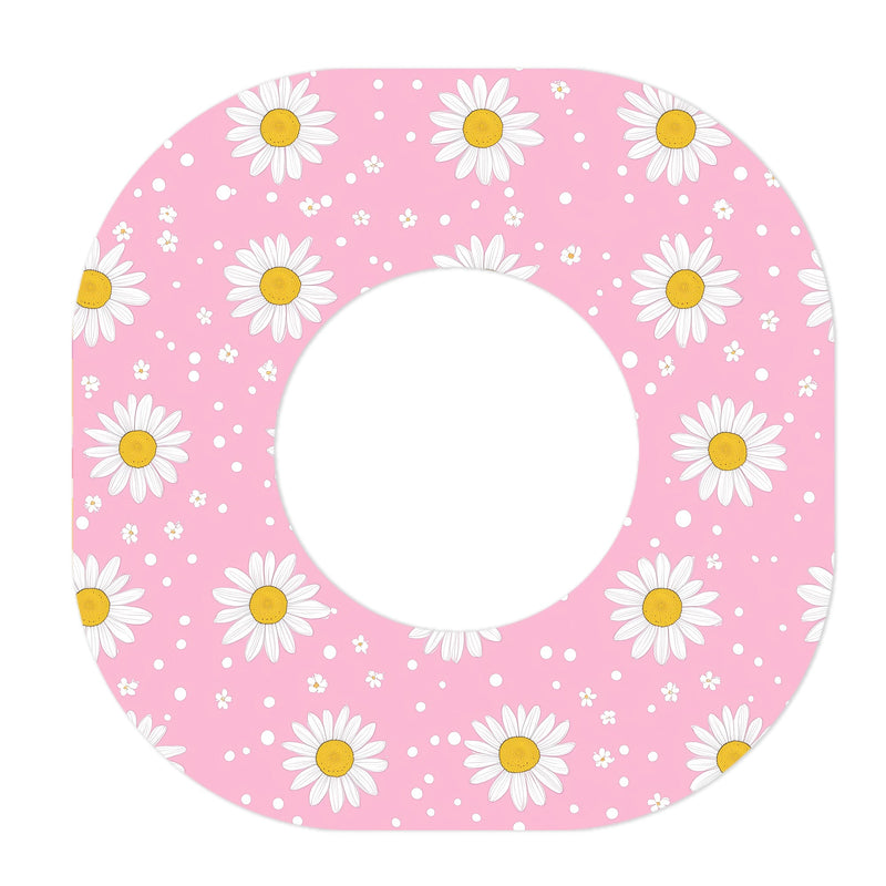 Peelz Spring Daisy Dexcom G7 and Stelo Patch Tape - Pump Peelz Patch Medical Tape