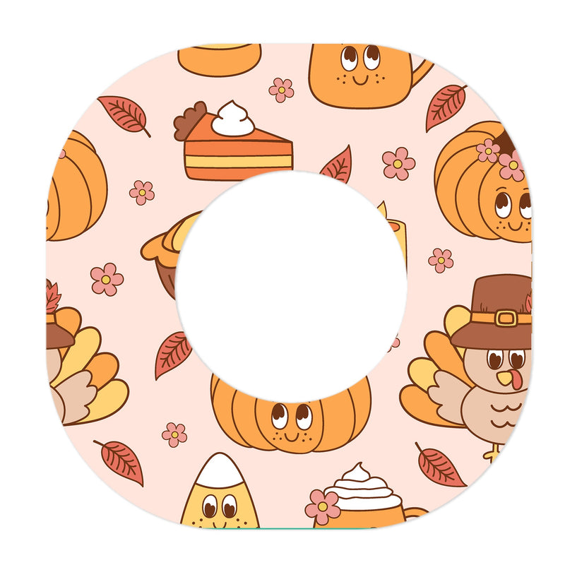 Peelz Cozy Harvest Dexcom G7 and Stelo Patch Tape - Pump Peelz Patch Medical Tape