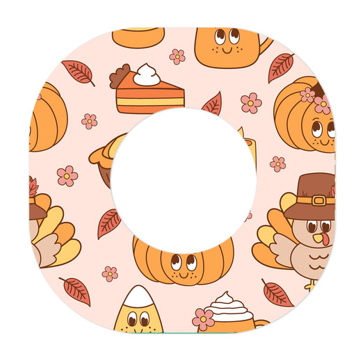 Peelz Cozy Harvest Dexcom G7 and Stelo Patch Tape - Pump Peelz Patch Medical Tape