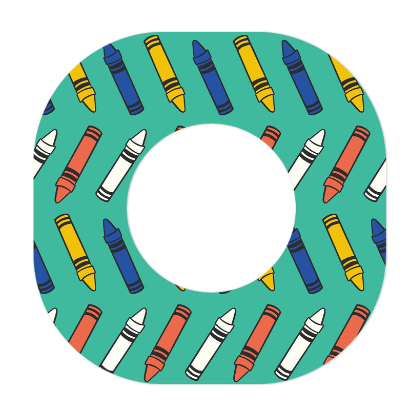 Peelz Crayon Pop Dexcom G7 and Stelo Patch Tape - Pump Peelz Patch Medical Tape