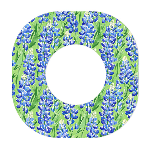 Peelz Blue Blooms Dexcom G7 and Stelo Patch Tape - Pump Peelz Patch Medical Tape