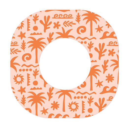 Peelz Terracotta Tides Dexcom G7 and Stelo Patch Tape - Pump Peelz Patch Medical Tape