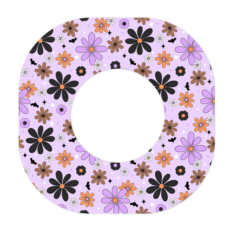 Peelz Batty Blooms Dexcom G7 and Stelo Patch Tape - Pump Peelz Patch Medical Tape