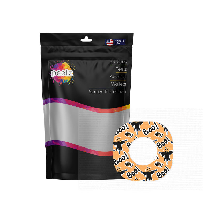 Peelz Pumpkin Boo Dexcom G7 and Stelo Patch Tape - Pump Peelz Patch Medical Tape